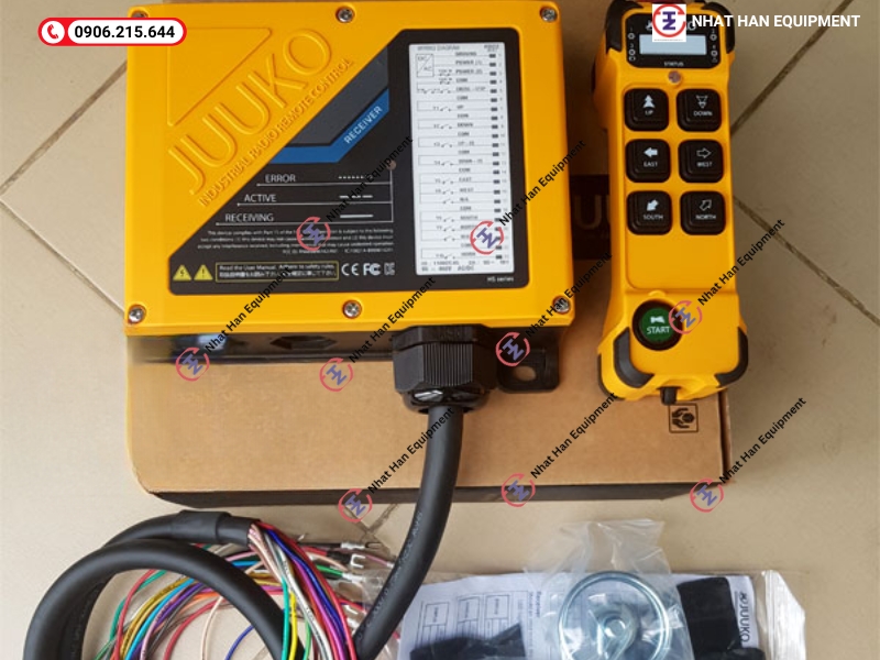 Công ty Thiết bị Nhật Hàn cung cấp điều khiển từ xa cầu trục Juuko k602 chính hãng
