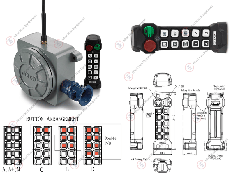 Điều khiển từ xa phòng nổ 10EX