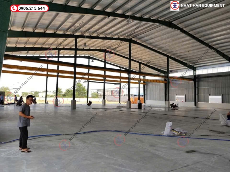 HOÀN THÀNH XONG CÔNG TRÌNH LẮP ĐẬT CẦU TRỤC DẦM ĐƠN 3 TẤN CỦA NHẬT HÀN