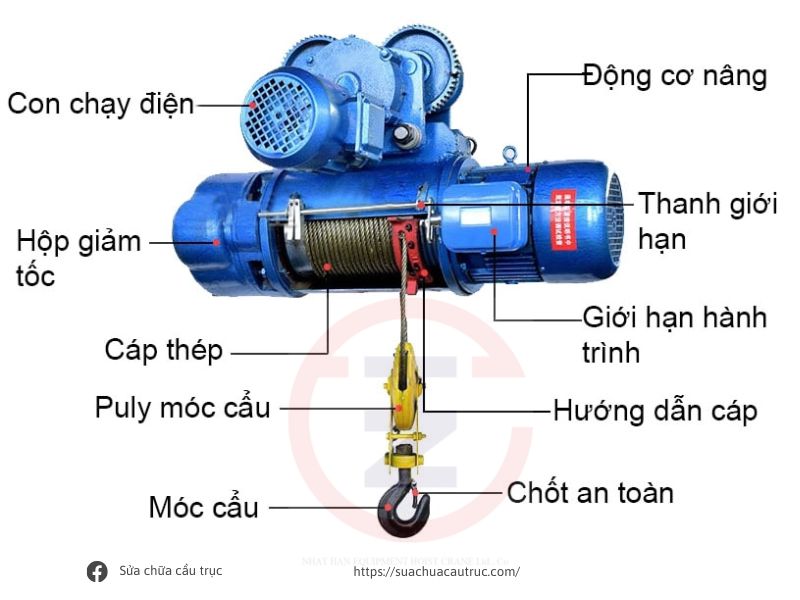 PALANG CÁP ĐIỆN 5 TẤN