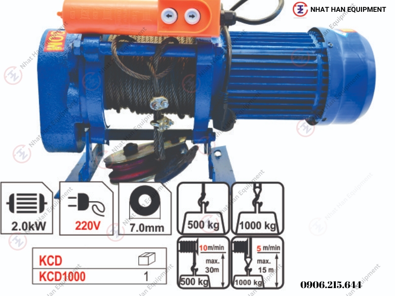 TỜI ĐIỆN MẶT ĐẤT 1000KG - công ty cầu truc Hồ Chí Minh