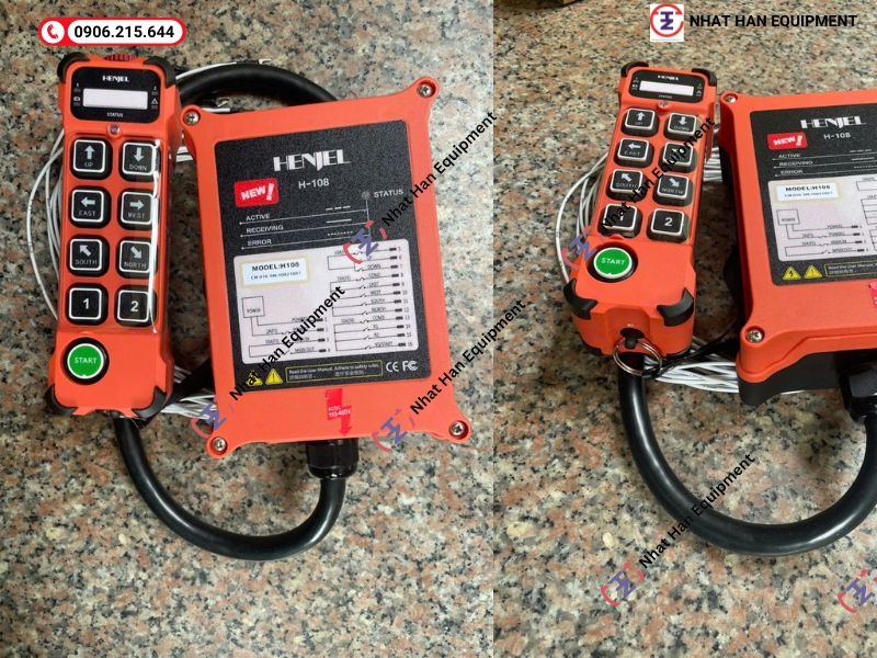 Điều khiển từ xa henjel H108 bao gồm 1 bộ phát và một tay điều khiển Điều khiển từ xa henjel H108 bao gồm 1 bộ phát và một tay điều khiển
